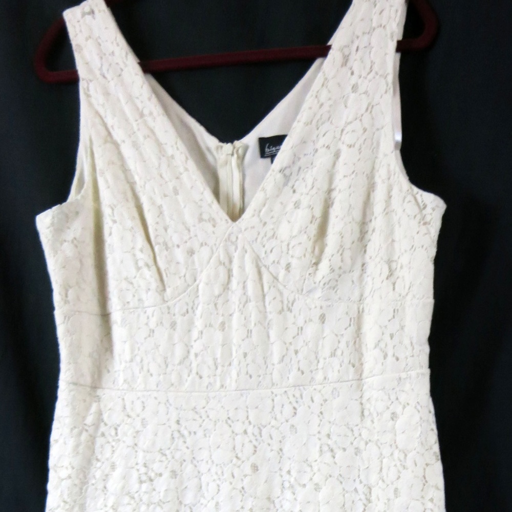 biyaycda Dress 16 Ivory Lace Empire Waist